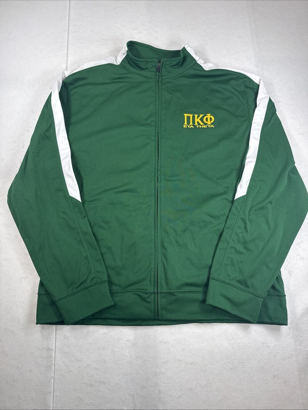Augusta Sportswear XL Pi Kappa Phi Green Full Zip Track Jacket Varsity Eta Theta